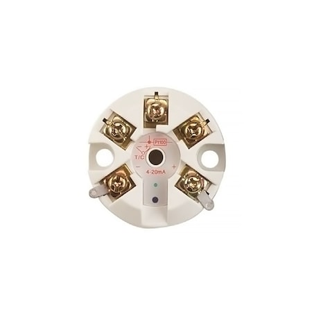 Dwyer Instruments Push-button temperature transmitter, 3-wire RTD Pt100 ohm input. 659RTD-1